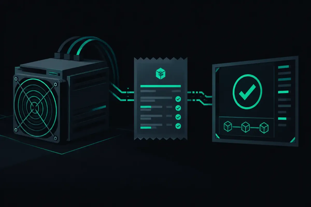 How to Validate Work Receipts From Your Miner